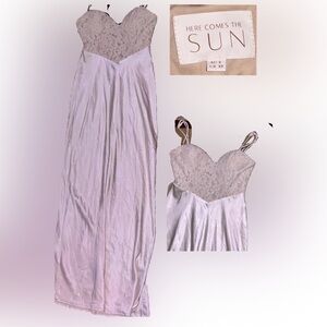 Beautiful elegant, silk and lace dress